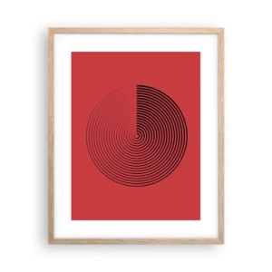 Affisch i ram av ljusek - Cirkulär rörelse - 40x50 cm