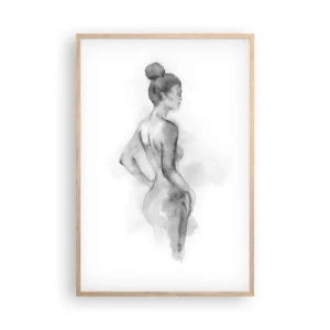 Affisch i ram av ljusek - Vacker som målandet - 61x91 cm