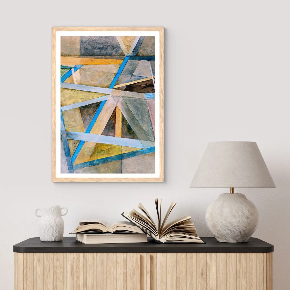 Affisch i ram av ljusek - Rakt fram eller diagonalt? - 61x91 cm