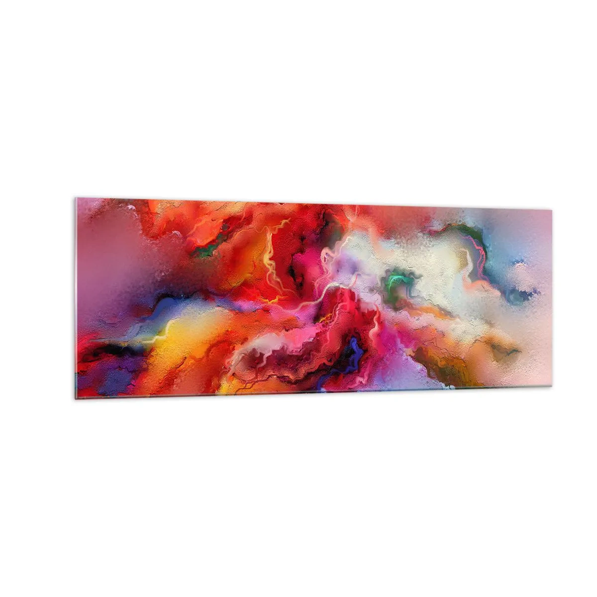 Glastavla - Bild på glas - Fåna drömmarna - rök - 140x50 cm