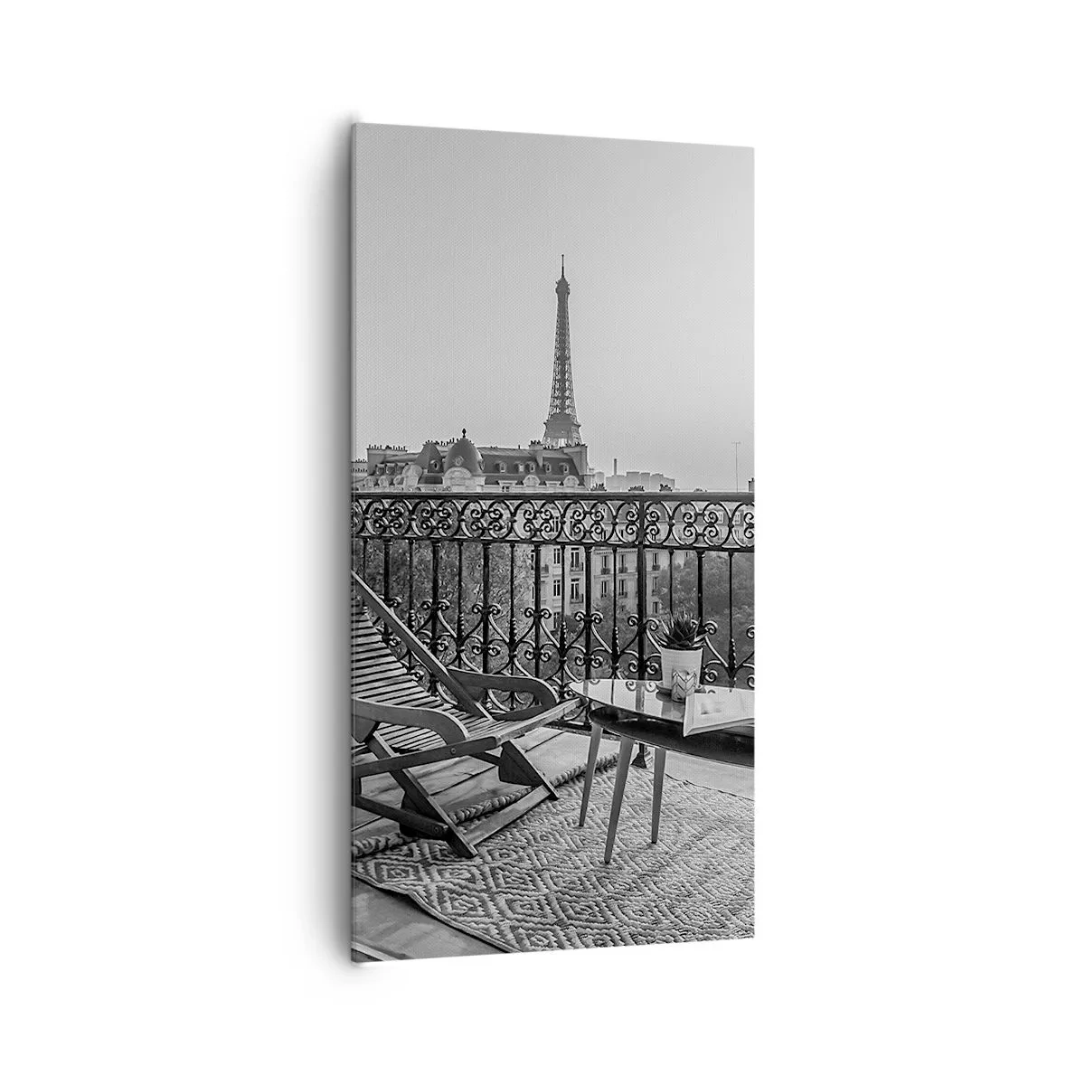 Canvastavla - Bild på duk - En eftermiddag i Paris - 65x120 cm