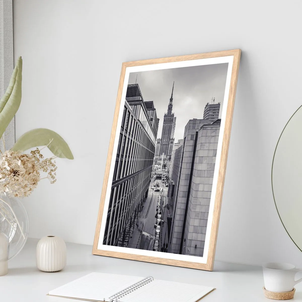 Affisch i ram av ljusek - Warszawadalen - 70x100 cm