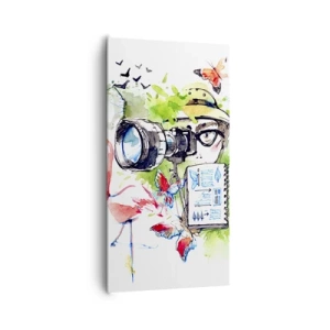 Canvastavla - Bild på duk - I resenärens objektiv - 65x120 cm