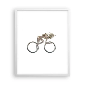 Affisch i vit ram - Underbar maskin - 40x50 cm