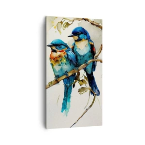 Canvastavla - Bild på duk - Sur? - 45x80 cm