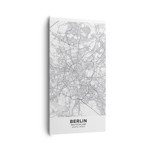 Canvastavla - Bild på duk - Berlins blomma - 65x120 cm