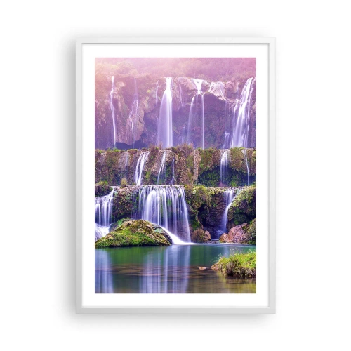 Affisch i vit ram - Trappan till himlen - 50x70 cm