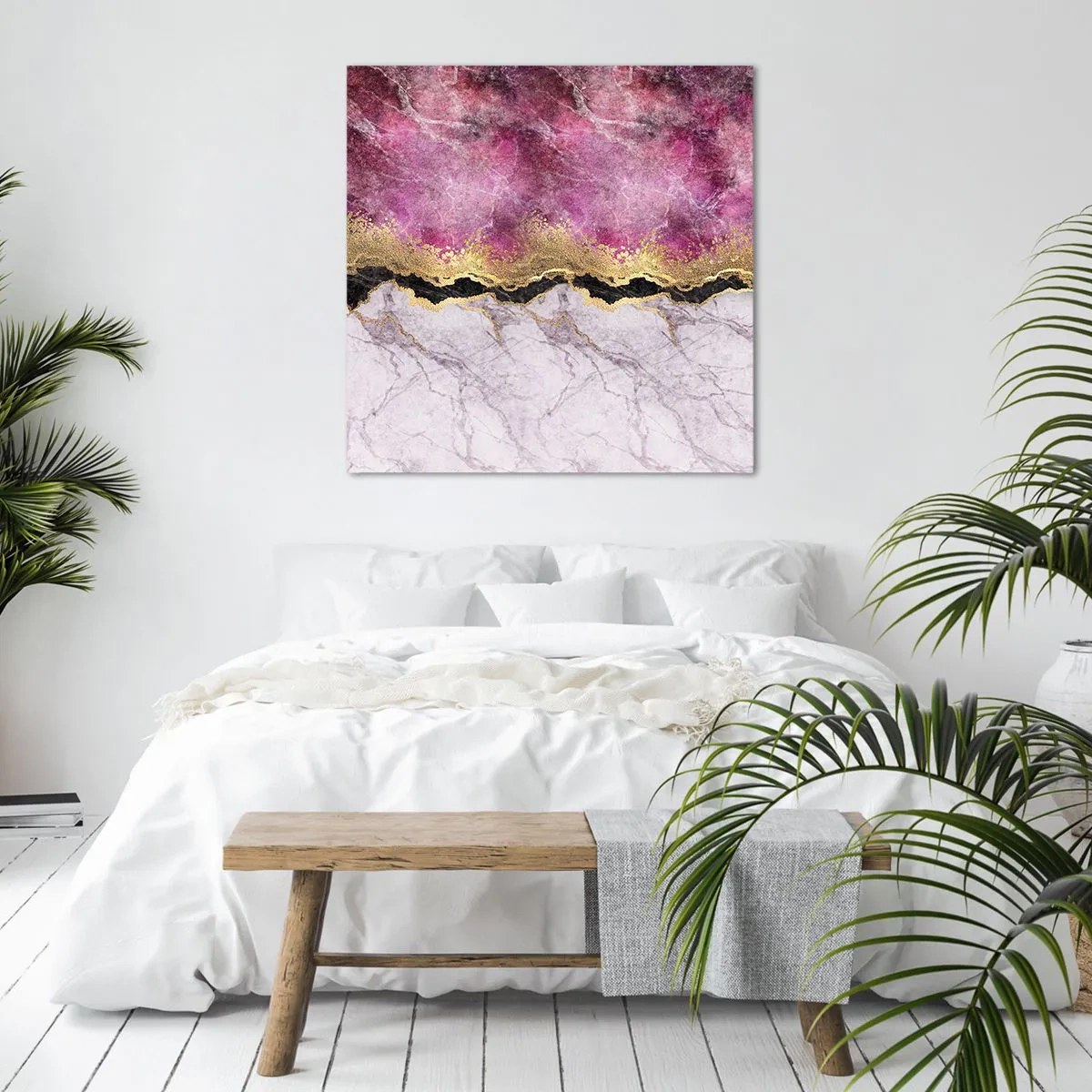 Canvastavla - Bild på duk - På gränsen - 30x30 cm