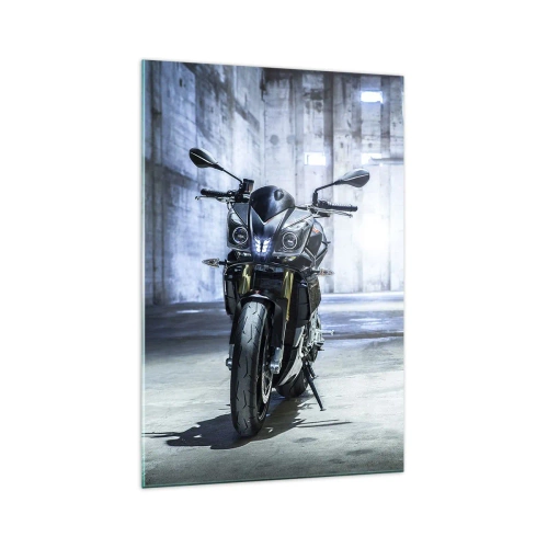 Glastavla - Bild på glas - Innan motorn vrålar - 70x100 cm