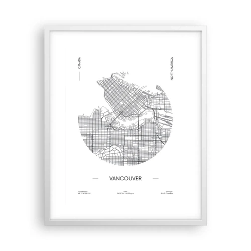 Affisch i vit ram - Vacouvers anatomi - 40x50 cm
