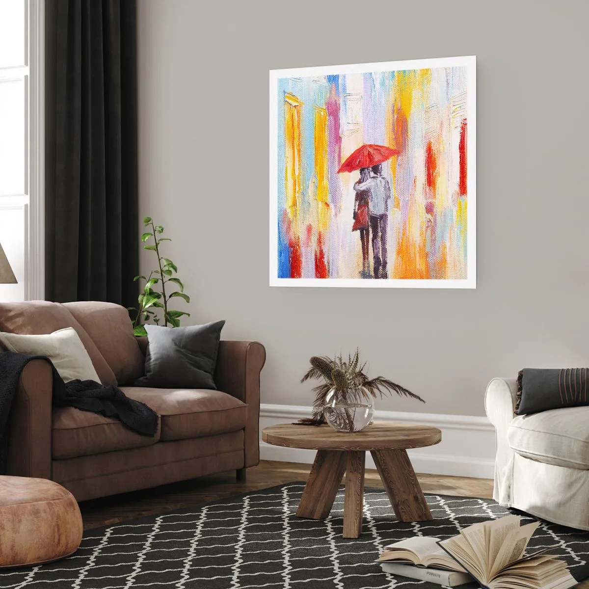 Affisch - Må det fortsätta regna - 50x50 cm