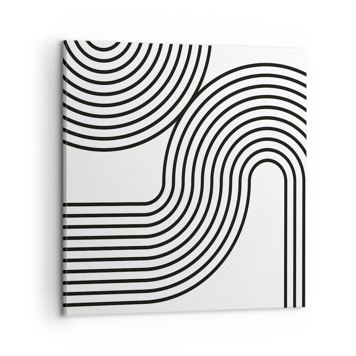 Canvastavla - Bild på duk - På en kurva - 50x50 cm