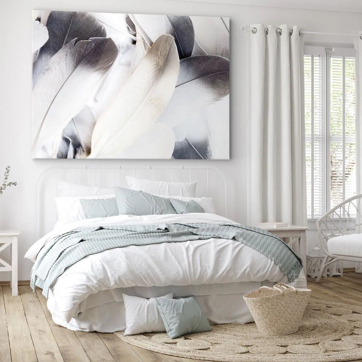 Canvastavla - Bild på duk - Nästan änglalik - 120x80 cm