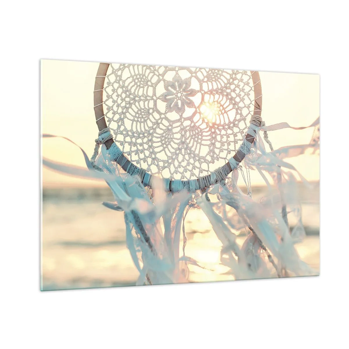 Glastavla - Bild på glas - Spetstotem - 100x70 cm