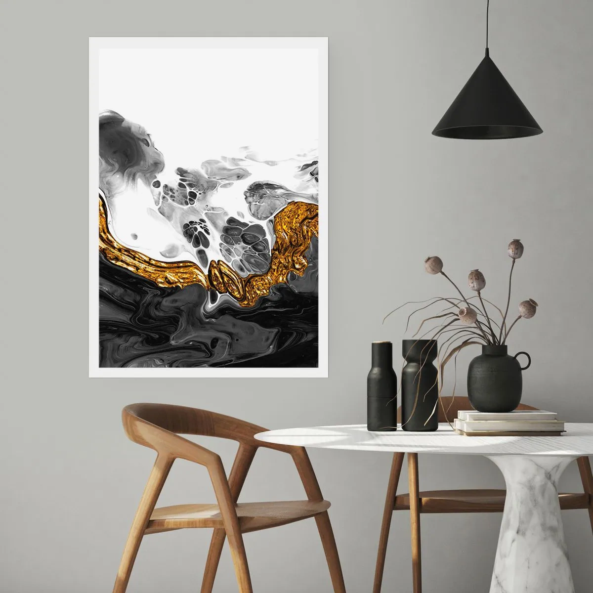 Affisch - Organisk komposition - 70x100 cm