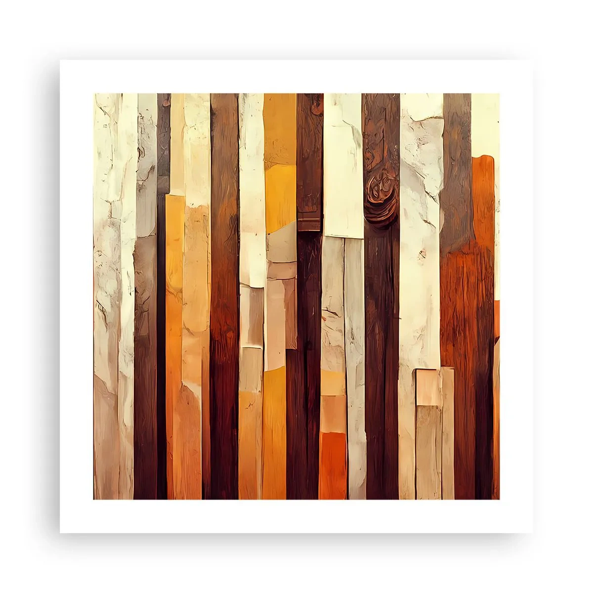 Affisch - Hymn av skogens träd - 50x50 cm