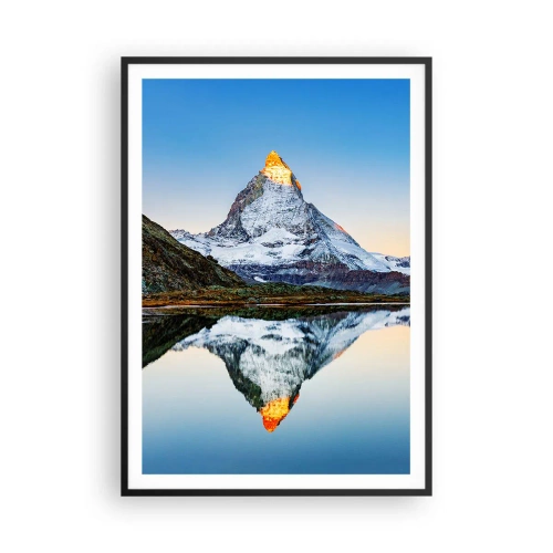 Affisch i svart ram - Två världar - 70x100 cm