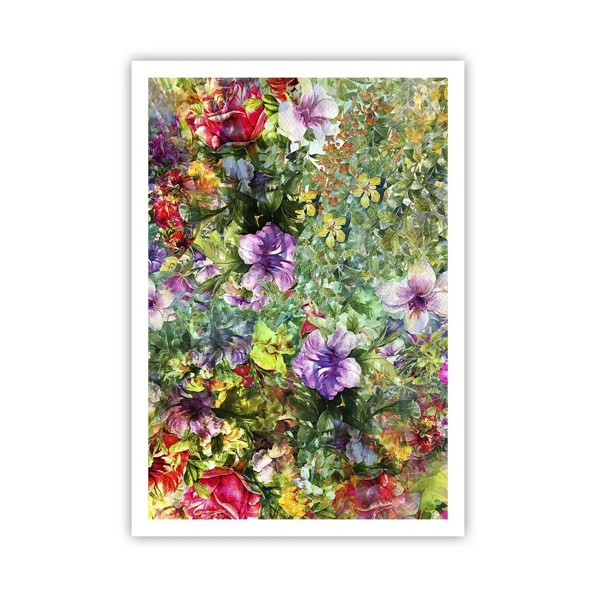 Affisch - Ta en dopp i blommorna - 70x100 cm