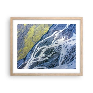 Affisch i ram av ljusek - Naturens grottmålningar - 50x40 cm