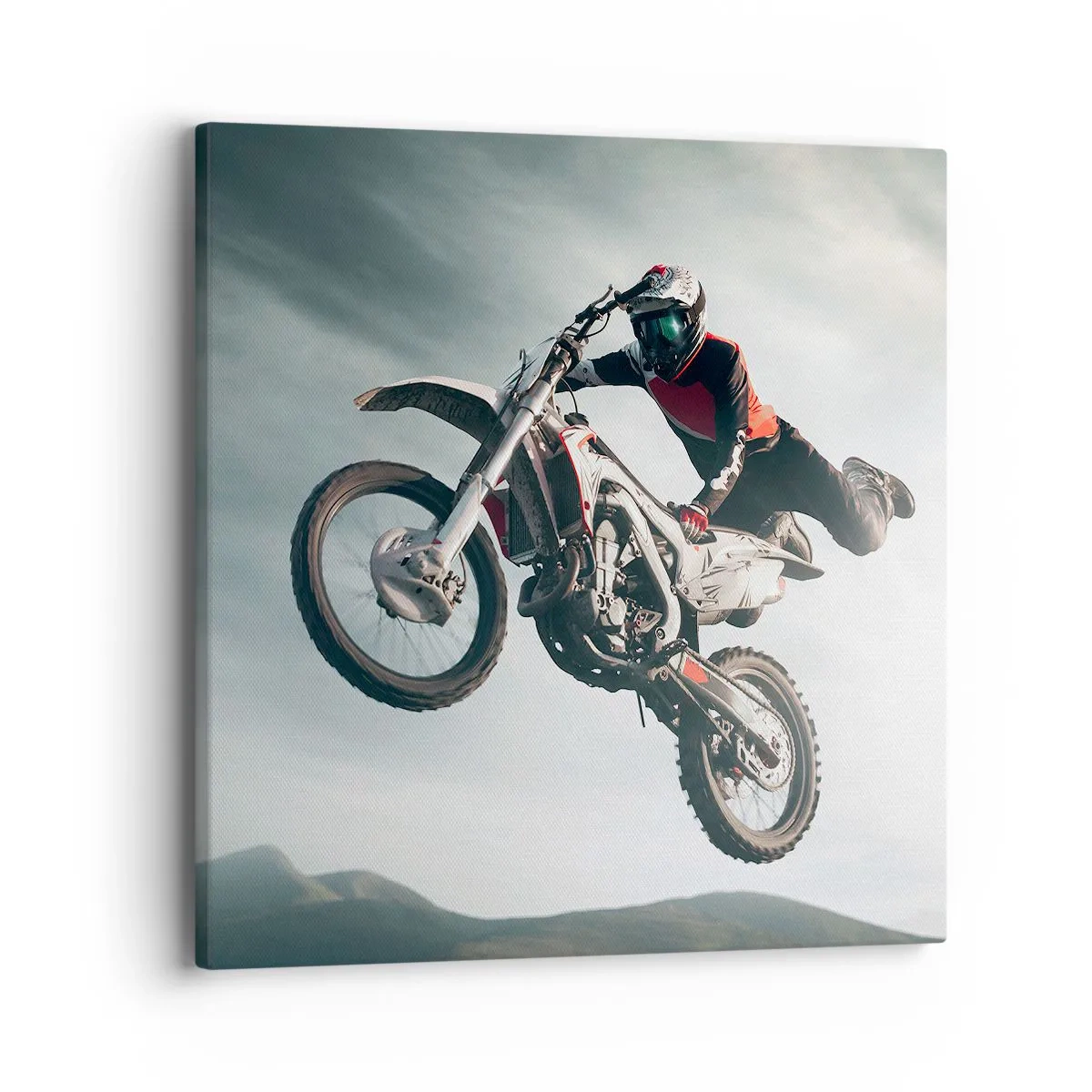 Canvastavla - Bild på duk - No risk, no fun - 40x40 cm