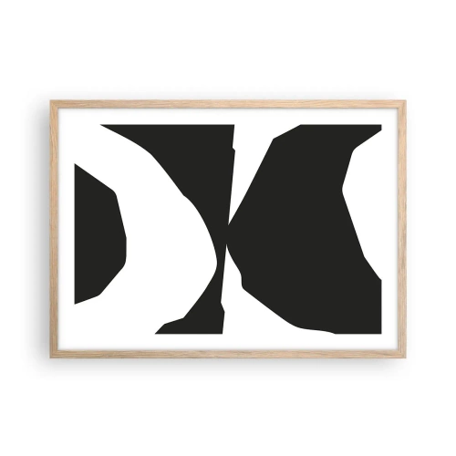 Affisch i ram av ljusek - Positiv-negativ - 70x50 cm