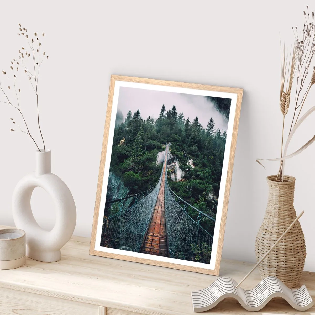 Affisch i ram av ljusek - Där örnar vågar - 70x100 cm