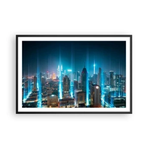 Affisch i svart ram - Himmelsfärd på berlinskt sätt - 91x61 cm