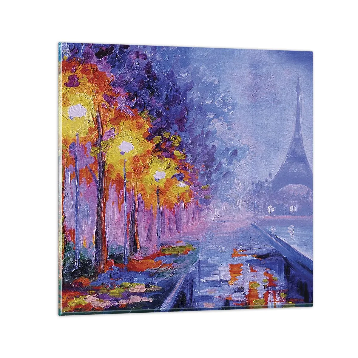Glastavla - Bild på glas - Drömpromenad - 30x30 cm
