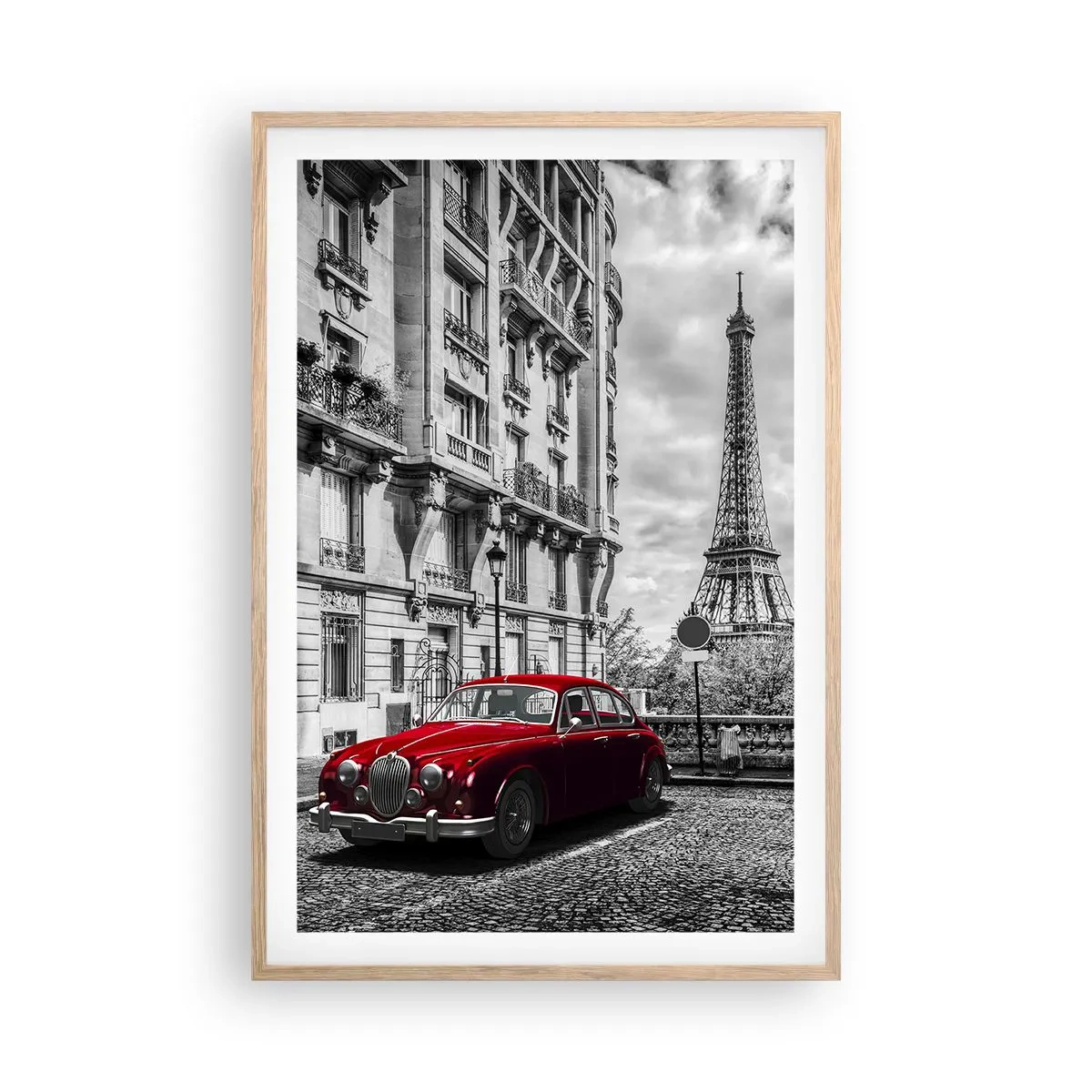 Affisch i ram av ljusek - Rovdjuret i staden - 61x91 cm