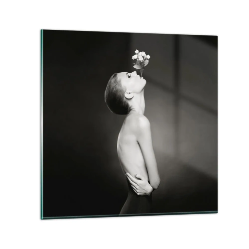 Glastavla - Bild på glas - Excentrisk elegans - 40x40 cm