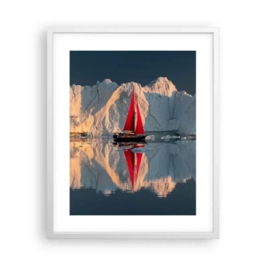 Affisch i vit ram - I världens ände - 40x50 cm