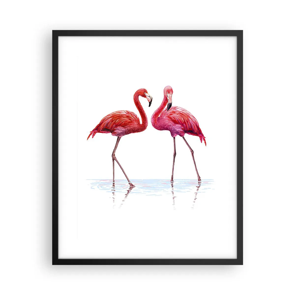 Affisch i svart ram - Rosa rendez-vous - 40x50 cm