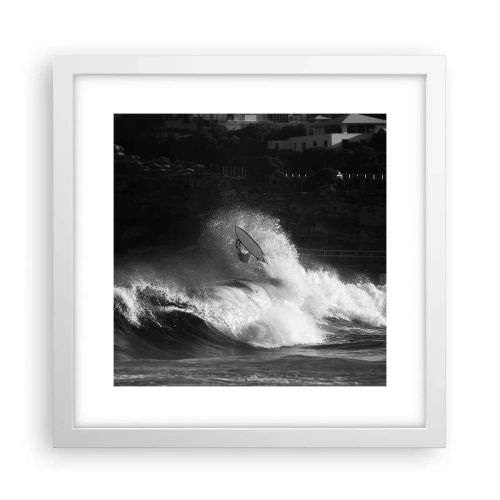 Affisch i vit ram - Utmaning accepterad! - 30x30 cm