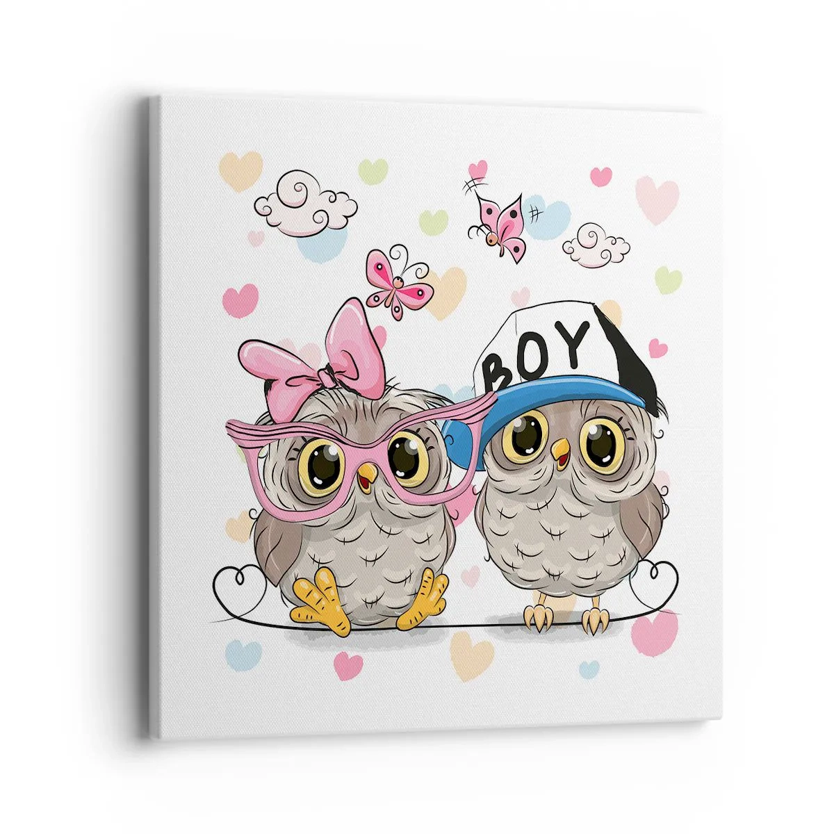 Canvastavla - Bild på duk - Låt oss älska varandra! - 40x40 cm