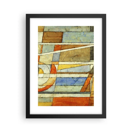 Affisch i svart ram - Kubismen på bygget - 30x40 cm