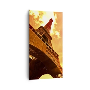 Canvastavla - Bild på duk - Monumentalt, ty solförgyllt - 65x120 cm