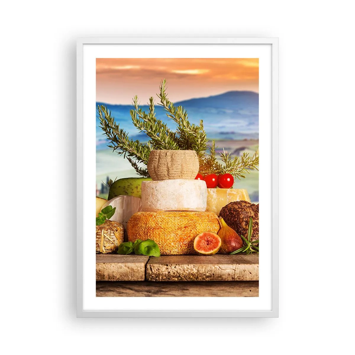 Affisch i vit ram - Italiensk livsglädje - 50x70 cm