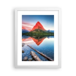 Affisch i vit ram - Glöd och kyla - 30x40 cm