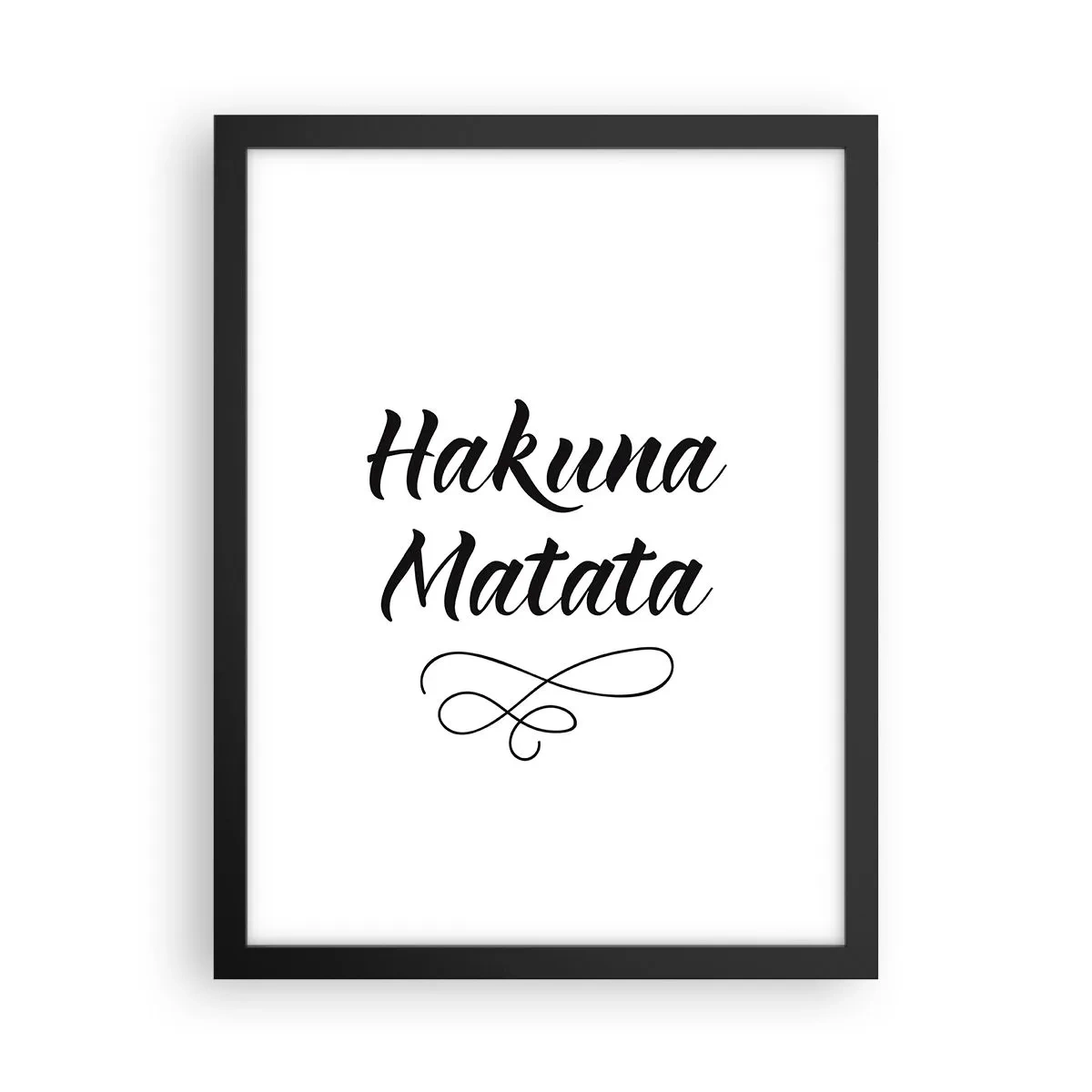 Affisch i svart ram - Bästa rådet - 30x40 cm