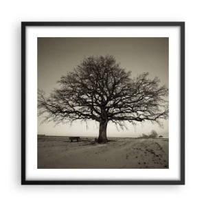 Affisch i svart ram - Härifrån till evighet - 50x50 cm