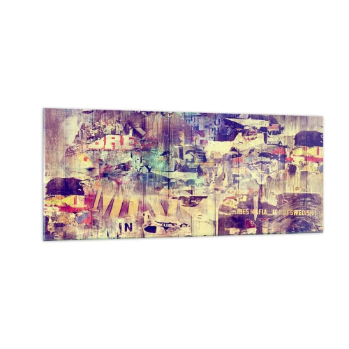 Glastavla - Bild på glas - Och så mycket blir det klar - 100x40 cm