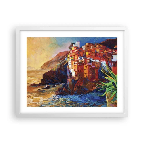 Affisch i vit ram - Italiensk stämning - 50x40 cm