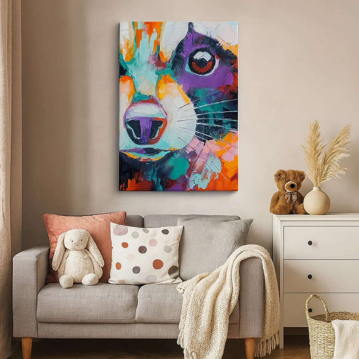 Canvastavla - Bild på duk - Enbart goda emotioner - 50x70 cm