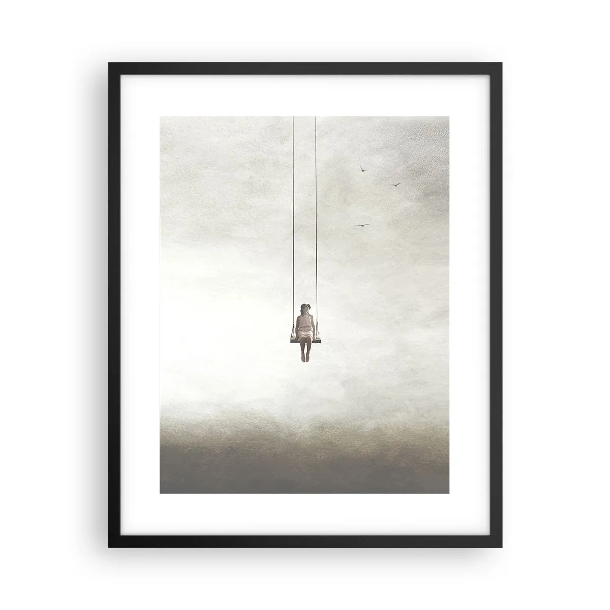 Affisch i svart ram - Barn i oss - 40x50 cm