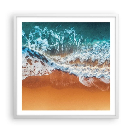 Affisch i vit ram - Alltid i par - 60x60 cm