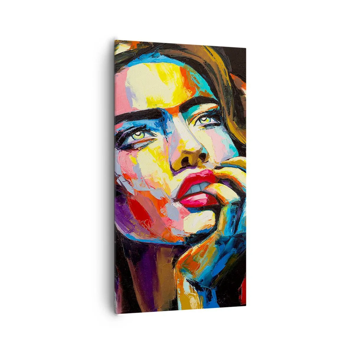 Canvastavla - Bild på duk - Drömmar seglar i himlen som fåglar - 65x120 cm