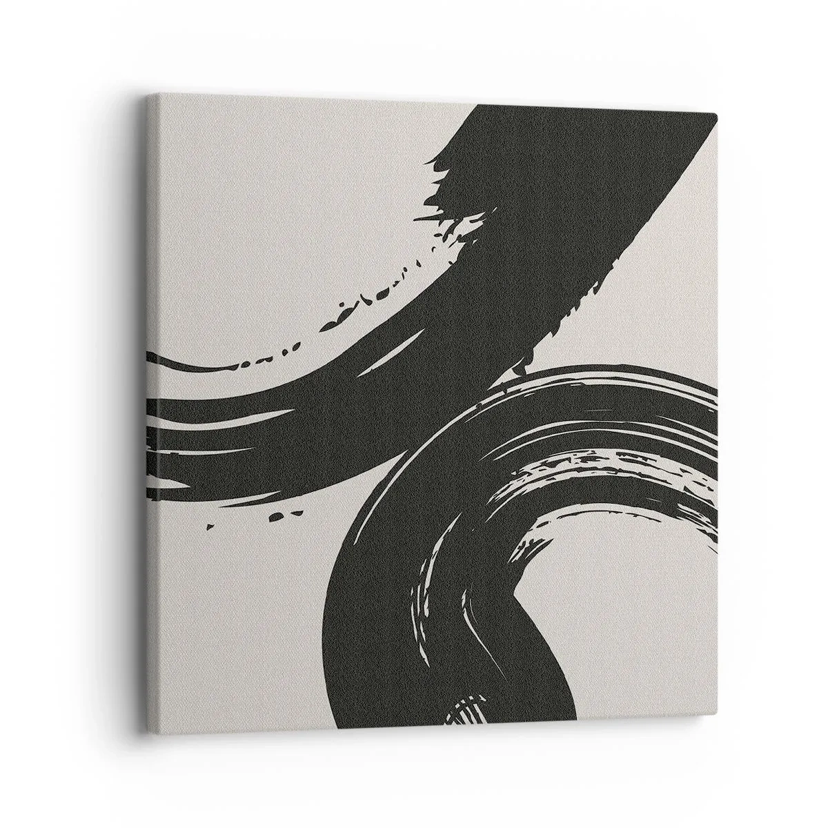 Canvastavla - Bild på duk - Svepande och cirkulärt - 30x30 cm
