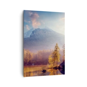 Canvastavla - Bild på duk - I berg och dalar - 70x100 cm