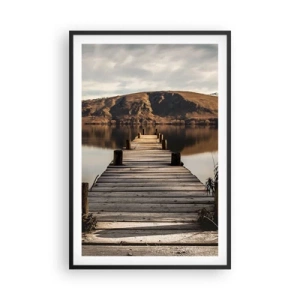 Affisch i svart ram - Ett landskap i tystnad - 61x91 cm