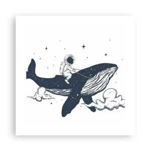 Affisch - Rymdäventyr - 40x40 cm